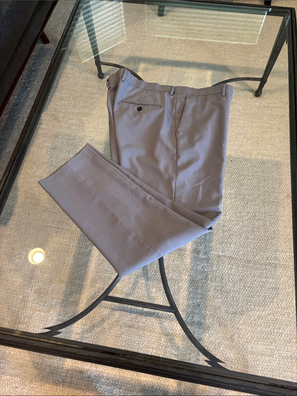 Haggar Men's Dress Pants in Light Gray
